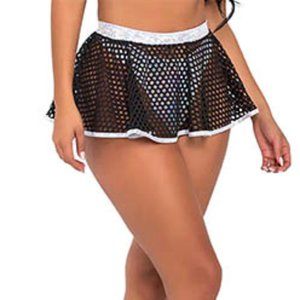 NEW ROMA - Bad Attitude Fishnet Skirt
